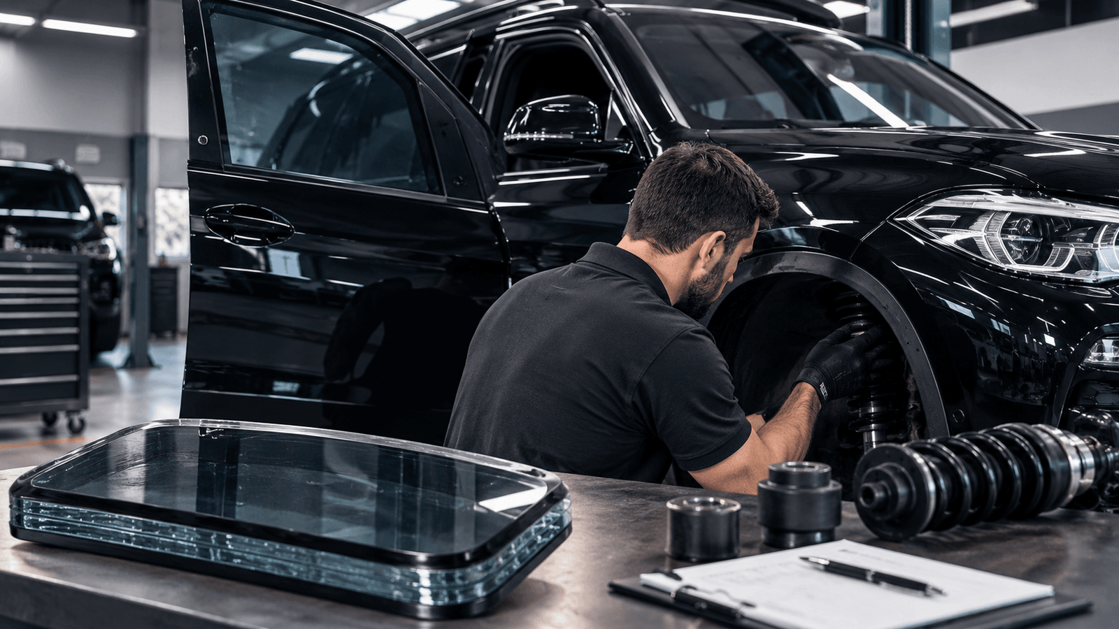 manutenção de carros blindados